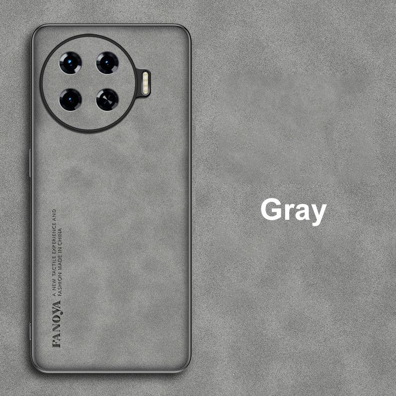 

Для Tecno Spark 20 Pro+ чехол Роскошный чехол для телефона из искусственной кожи для Tecno Spark 20 Pro Plus Задняя крышка Матовый силиконовый Полная защита Spark 20 Pro Plus серый