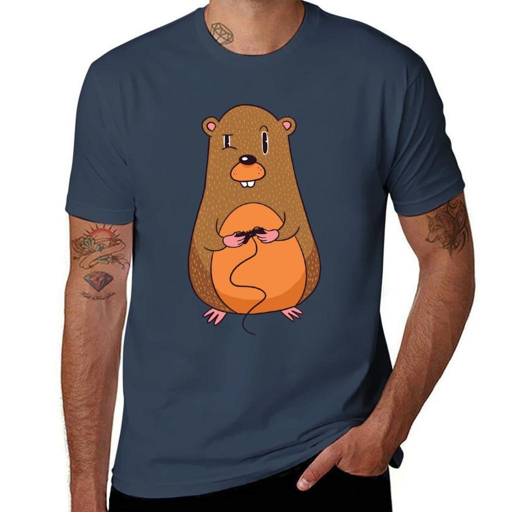 Gopher Gamer Tshirt Fashion Pattern Printed Tee Shirt