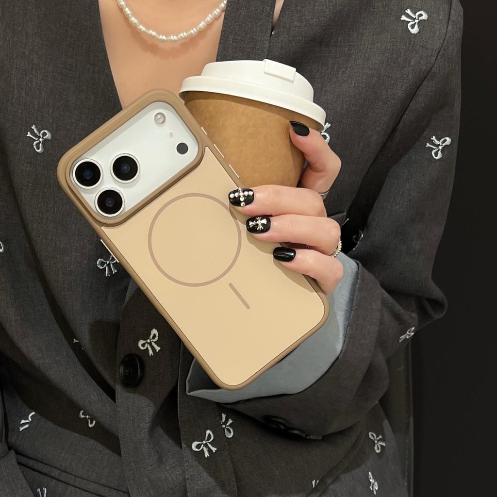 Big Window Liquid Silicone For Magsafe Phone Case For iPhone 17 Air 16 15 14 13 Pro Max Official Soft Protector Shockproof Cover