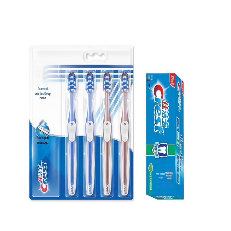 Crest 7-in-1 Toothbrush and Anti-Cavity Toothpaste Bundle