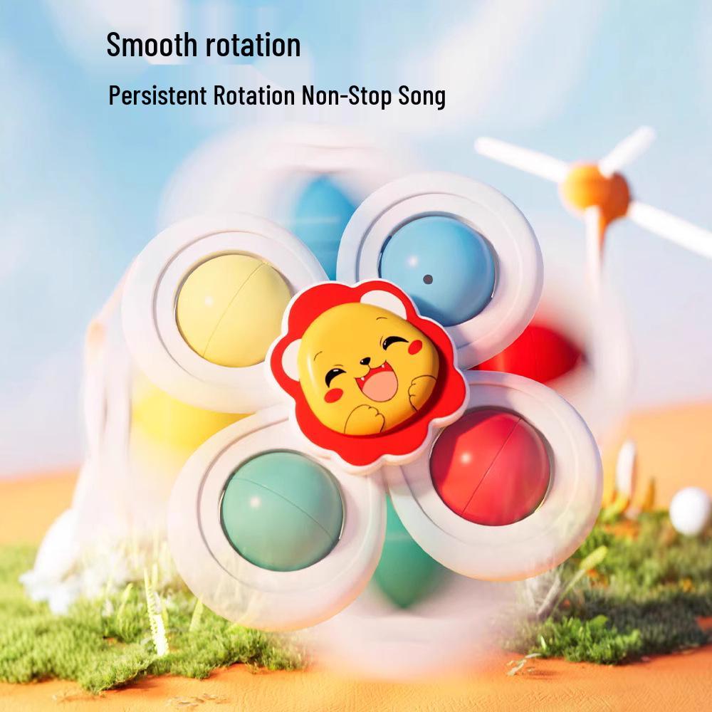 Baby High Chair Educational Spinner Toy, 0-1 Year, Suction Cup Attachment, Ages 6-12 Months