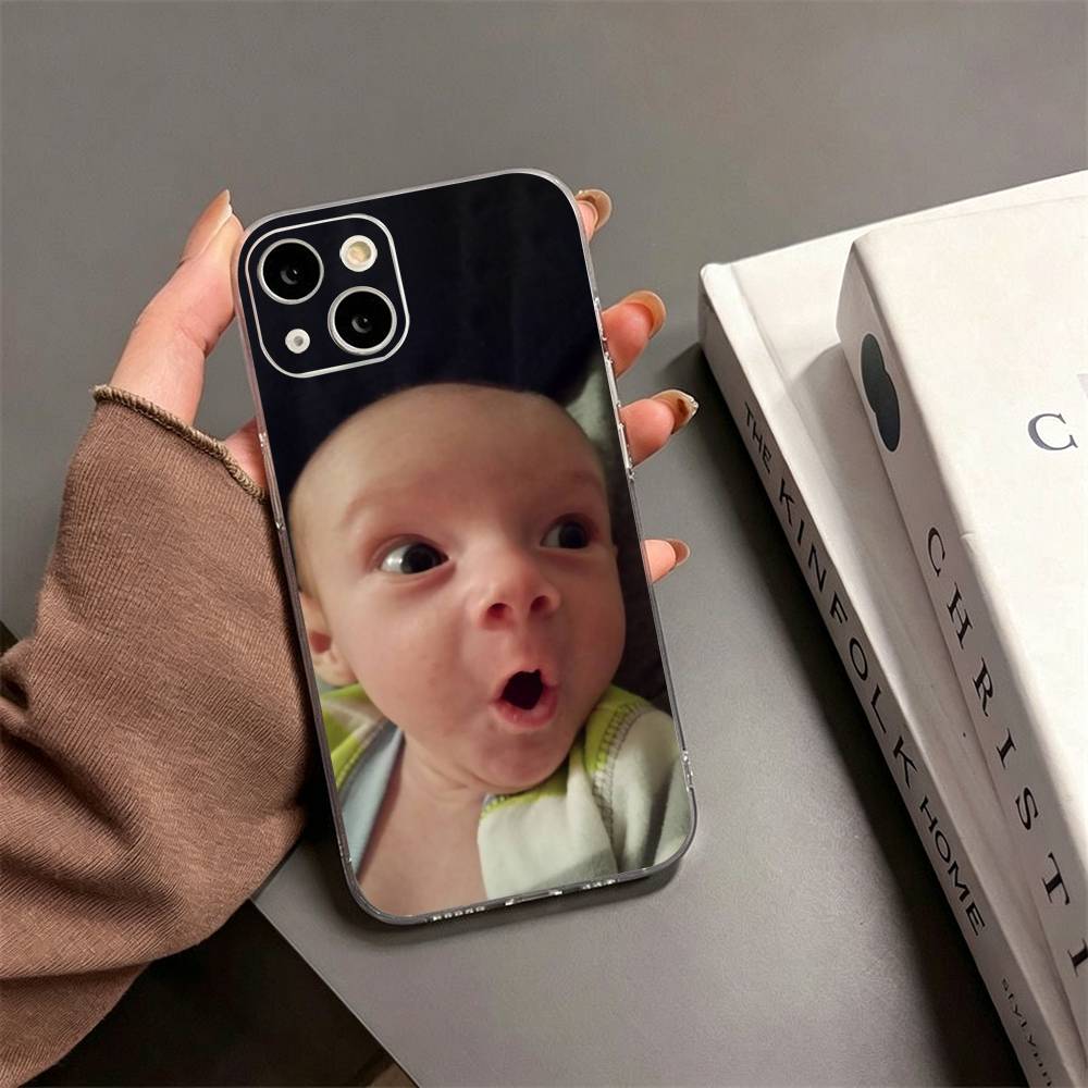 Random Ahh Baby Phone Case For iPhone17,16,15,14,13,12,11 Plus,Pro Max Soft Transparent Cover iPhone11PROMAX