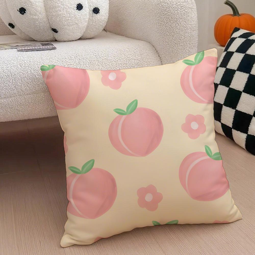 Pastoral simple Handdrawn watermelon Cushion Cover Throw Pillow Cover Hidden Button Durable Polyester Chair Cushion