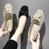 Women Hollow Breathable Cloth Shoes Ladies Soft-soled Non-slip Sandals Round Head Breathable Comfortable Footwears