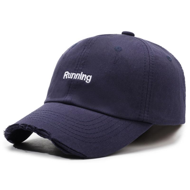 Baseball Hat Spring And Autumn Tide Shade Girl Summer Male Cap Adjustable темно-синий