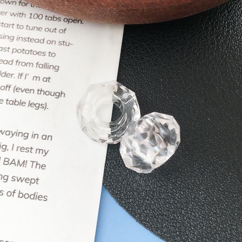 

Black Large-Hole Bead: 8x13mm DIY Bracelet Accessory