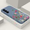 Custodia INS con Stampa Girasole Per Samsung S26 S25 Ultra S24 S23 S22 Plus S21 FE A15 A16 A17 A35 A36 A54 A55 A56 5G Cover Morbida in Silicone