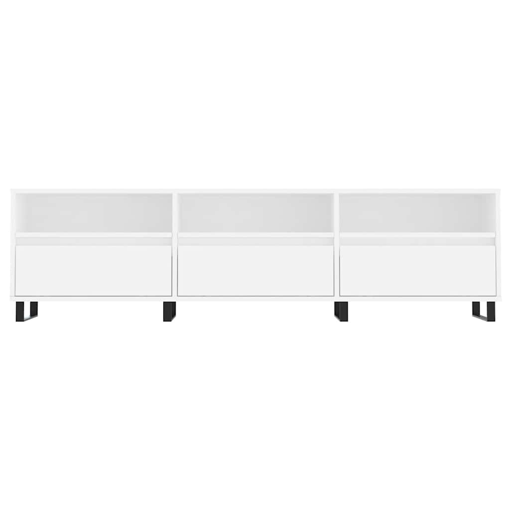 TV Cabinet White 150 x 30 x 44.5 cm Engineered Wood