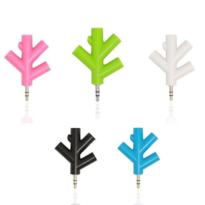 3.5mm Earphone Headphone Audio Splitter 1 Male to 2 3 4 Female Y Port Cables