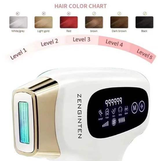 Full Body IPL Hair Removal Device with Painless Ice Sensation Therapy