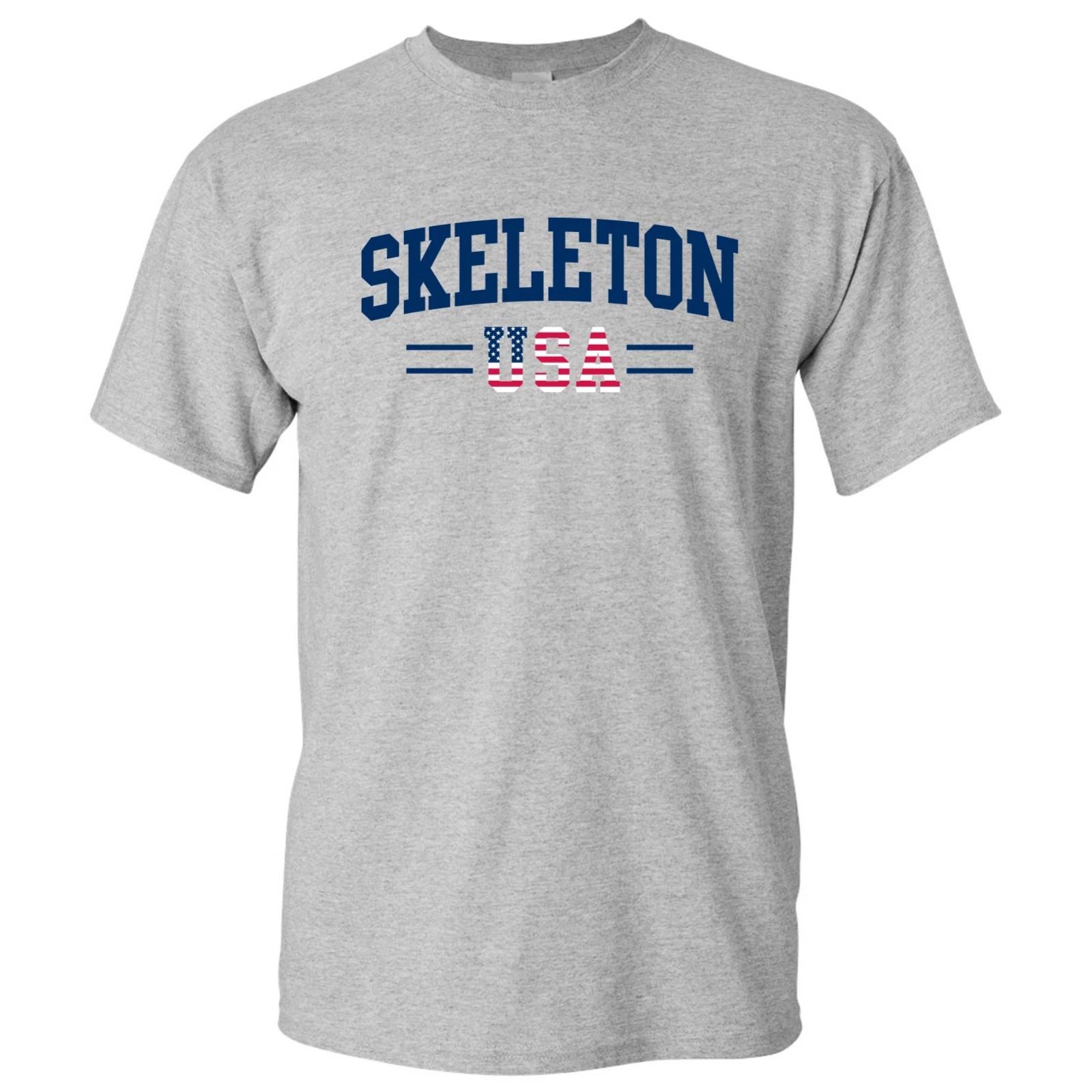 

USA Skeleton Arch - Sports Competition Short Sleeve T-Shirt - Sport Grey L