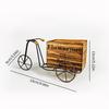 Portable Rusty Bicycles Planter Easy To Relocate for Seasonal Arrangements In Yard or On Balconies Convenient