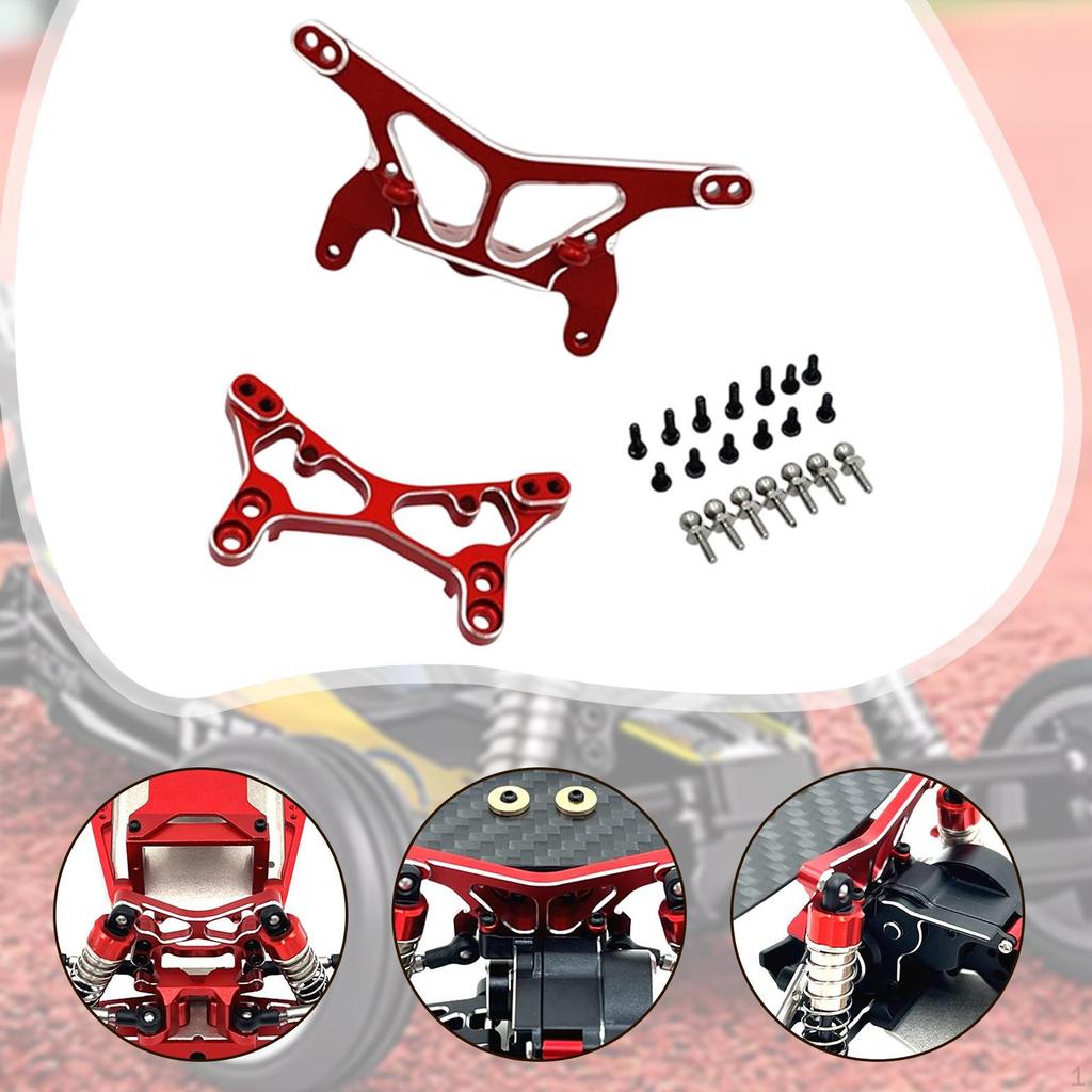 Front & Rear Shock ,RC Car Upgrade Kit, Sturdy ,Replace Parts, Lightweight Mounts Metal for