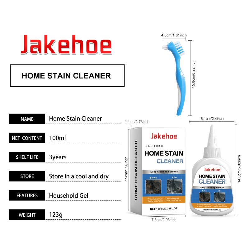 Jakehoe Gel Rimozione Macchie Casa Detergente Lavatrice Potente Con Spazzola Doccia Lavandino Bagno Gel Detergente Multiuso
