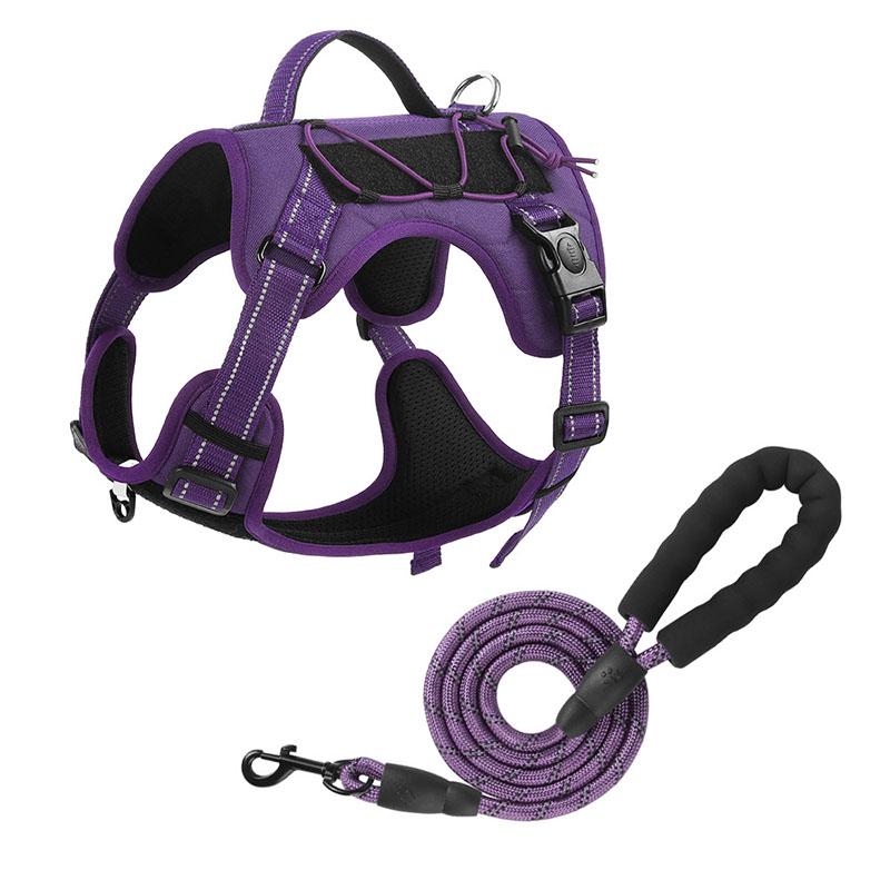 Pet Tactics Harness Multi Functional Nylon Reflective Dog Adjustable No Pull Comfortable Control Dog Chest Harness Pet Supplies