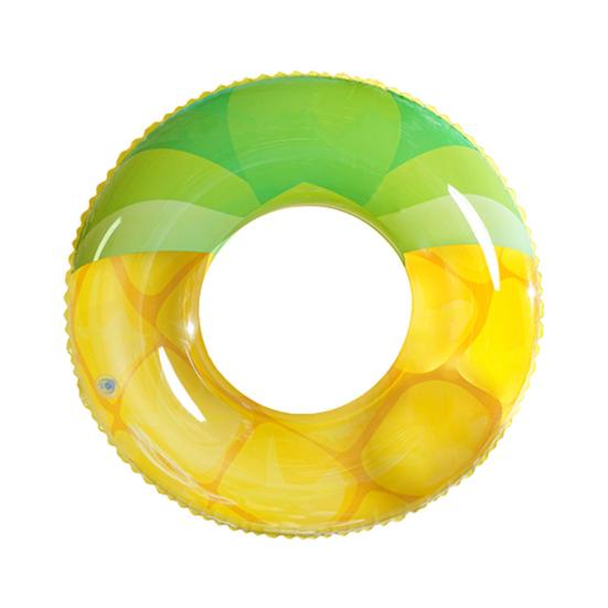 Summer Fruit Print Swim Ring Kids Adults Inflatable Leakproof Thickened PVC Swimming Ring Outdoor Pool Beach Party Float Tube