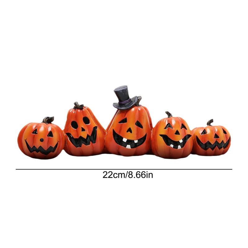 Stylish Halloween Pumpkin Decor Artificial Pumpkins Orange Table Ornaments Festive Halloween Party Favor Auto Interior Ornaments