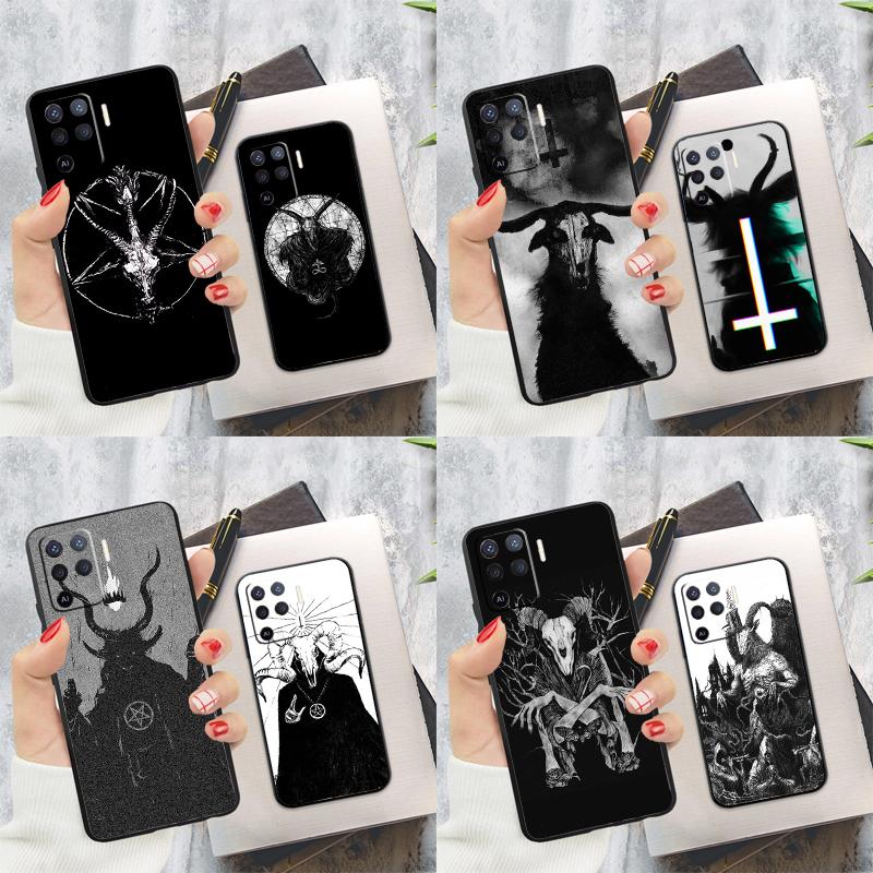 Devil Satan Dark Art Cover For Oppo A78 A98 A74 A54 A94 A15 A16 A17 A52 A72 A76 A96 A53 A57S A58 A5 A9 Phone Case
