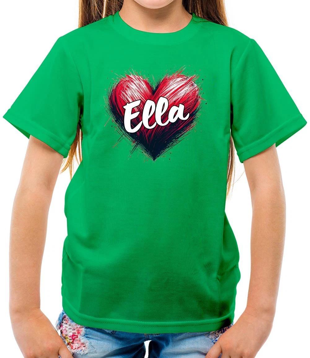Love Heart Ella - Kids T-Shirt - Singer Lyrics Fan Tour Love Concert 120