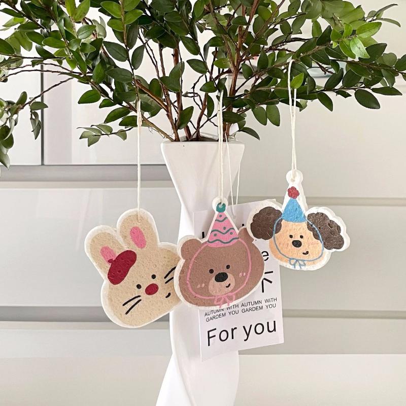 Dishwashing Sponge Scouring Pad Wood Pulp Cotton Tool Wipe Cloth Washing Compressed Wood Pulp Cleaning Cloth Sponge Kitchen