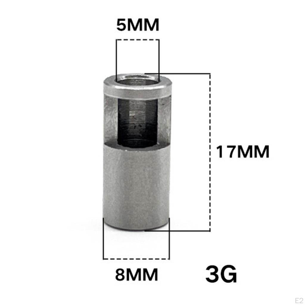 8mm to 5mm Motor Axle Coupler Shaft Sleeve for 1:8 Scale RC Car Upgrades