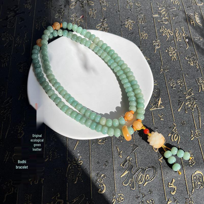 Elegantes mehrsträngiges Lotus-Perlenarmband für Damen: Antiker chinesischer Stil, Cool und Schick