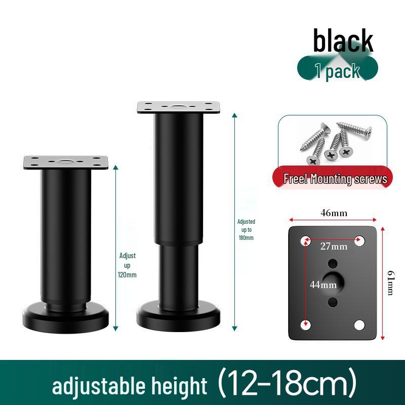 Adjustable Telescopic Furniture Legs for TV Cabinets, Sofas, Coffee Tables, and Beds
