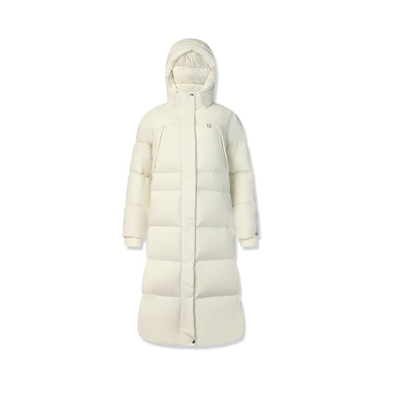 

New FILA Fitness Down Jacket Women s Vanilla White A11W441908FIV XL
