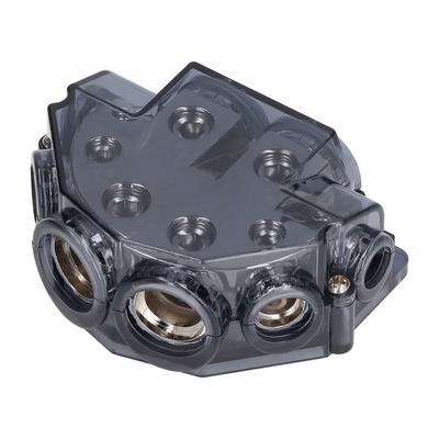 6 Way Power Fuse Distribution Block Ground Cable Splitter 0 Gauge In 248 Gauge Out for Car Audio