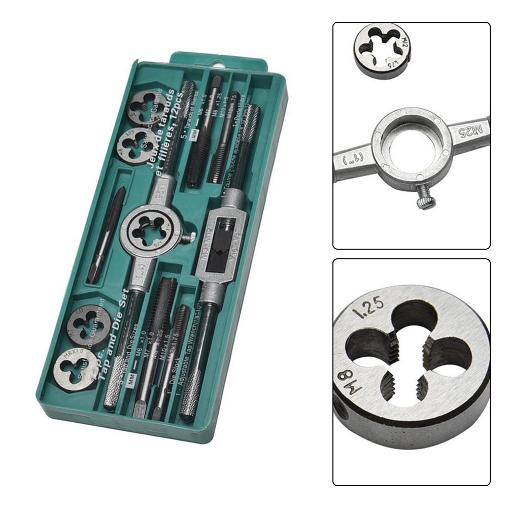 Quality Steel Metric Tap and Die Set Featuring Close Tolerances Suitable for a Range of Materials Including Wood