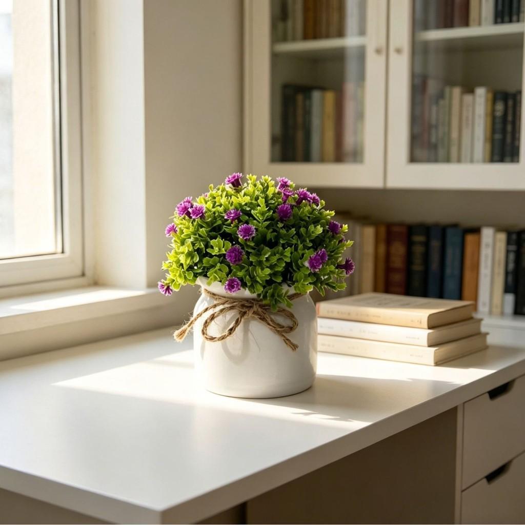Full Sky Star Artificial Flower Pot For Home Decor And Photography Prop