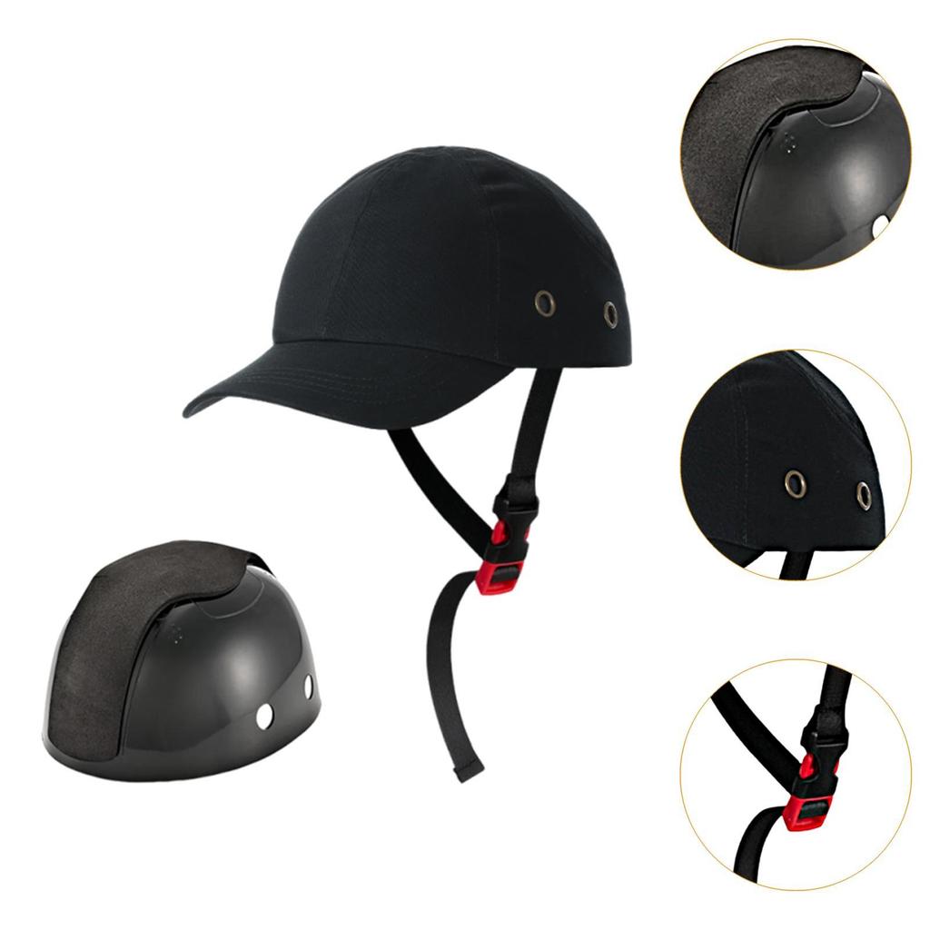Baseball Hat Adjustable Lightweight Shock Absorption Headgear Sun Visor Hat for