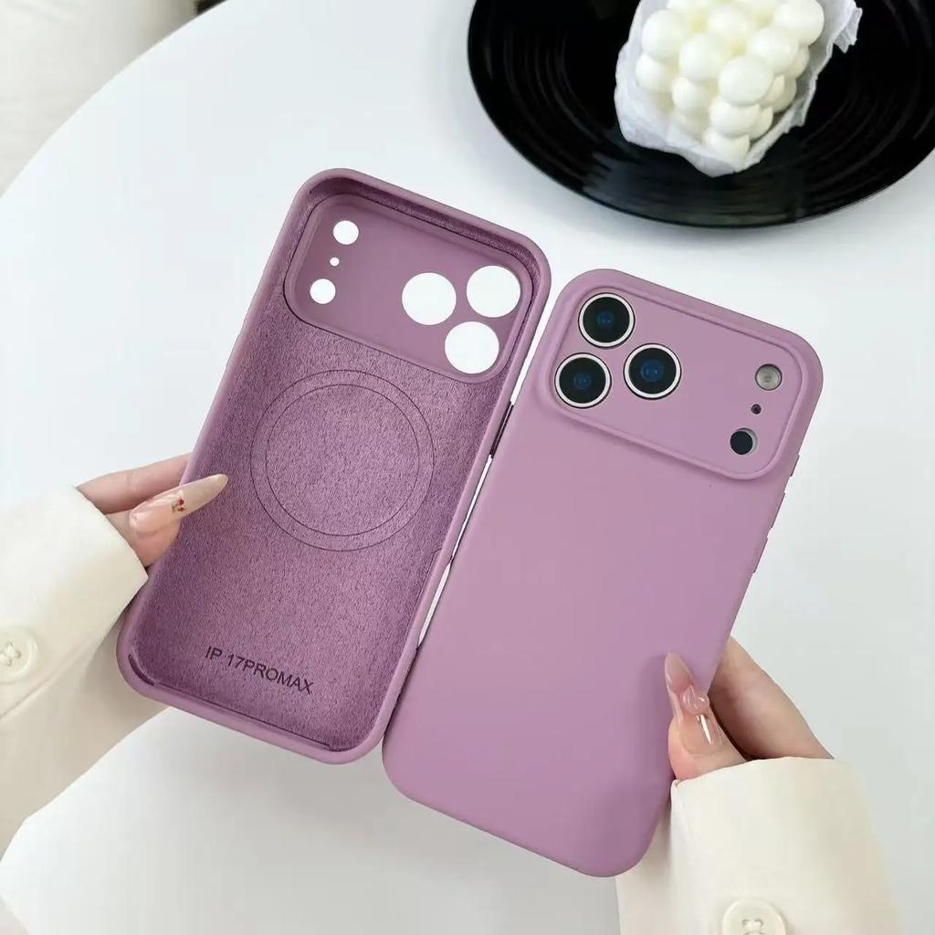 Origina Liquid Silicone Phone Cases For iPhone 17 12 13 11 16 17 Pro Max Air 14 15  For Magsafe Wireless Charger Protector Cover