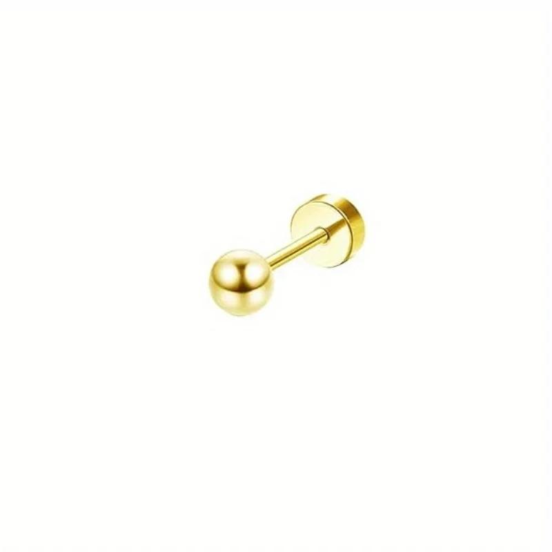 Bobisty 1Piece Earrings for Women Men Stainless Steel Tiny Cartilage Star Moon Heart Elegant Cartilage Piercing Jewelry