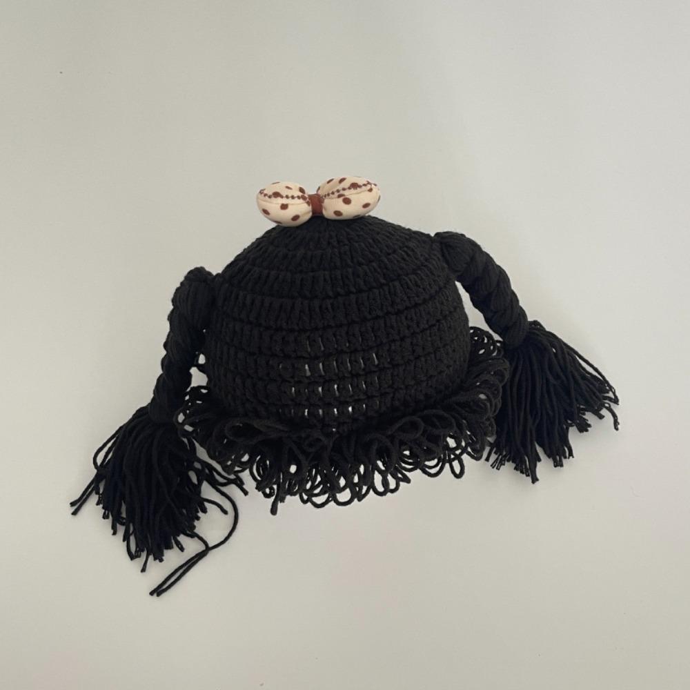 Windproof Kids Knitted Hat Breathable Newborn Headgear Personality Baby Woolen Cap Autumn