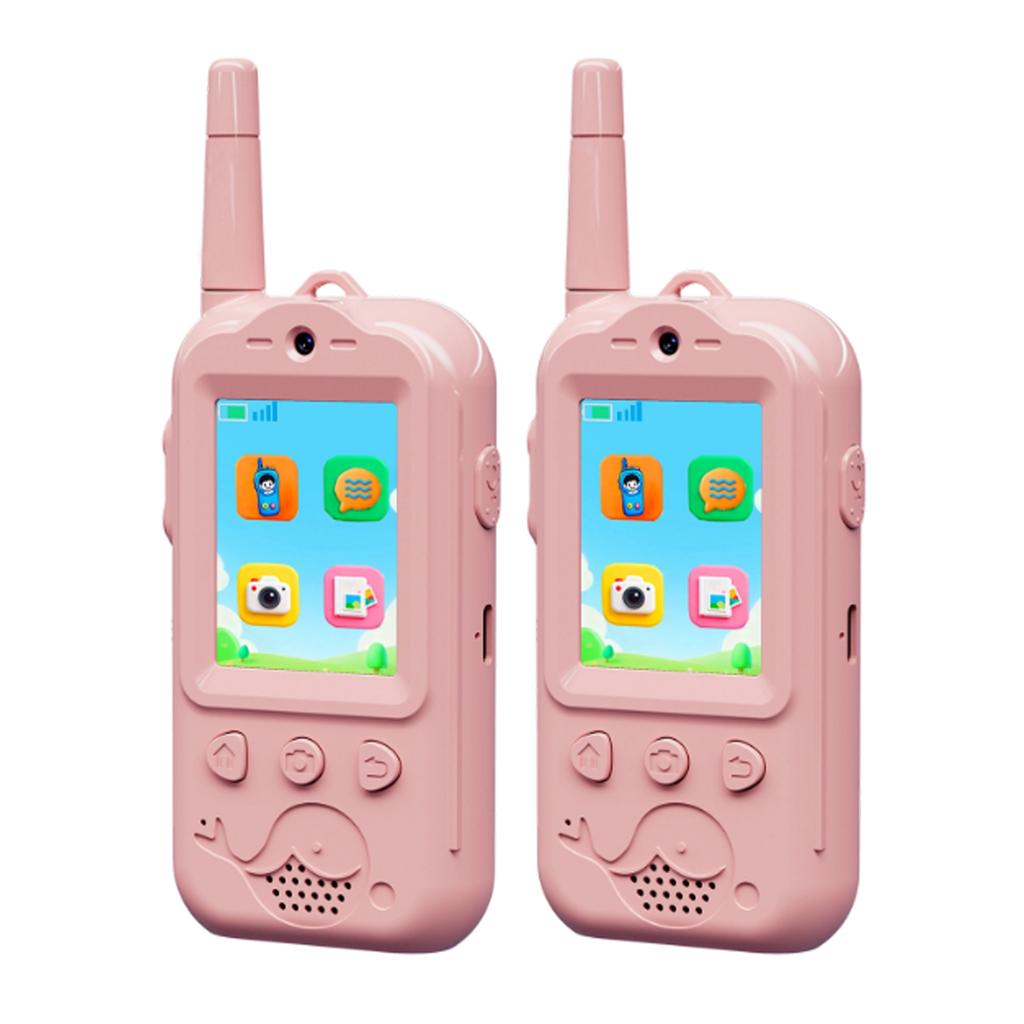 Video Walkie Talkies For Kids, 2 Pack Rechargeable Kids Video Walkie Talkies With Camera, Walkie Talkie For Indoor Outdoor Games, Camping
