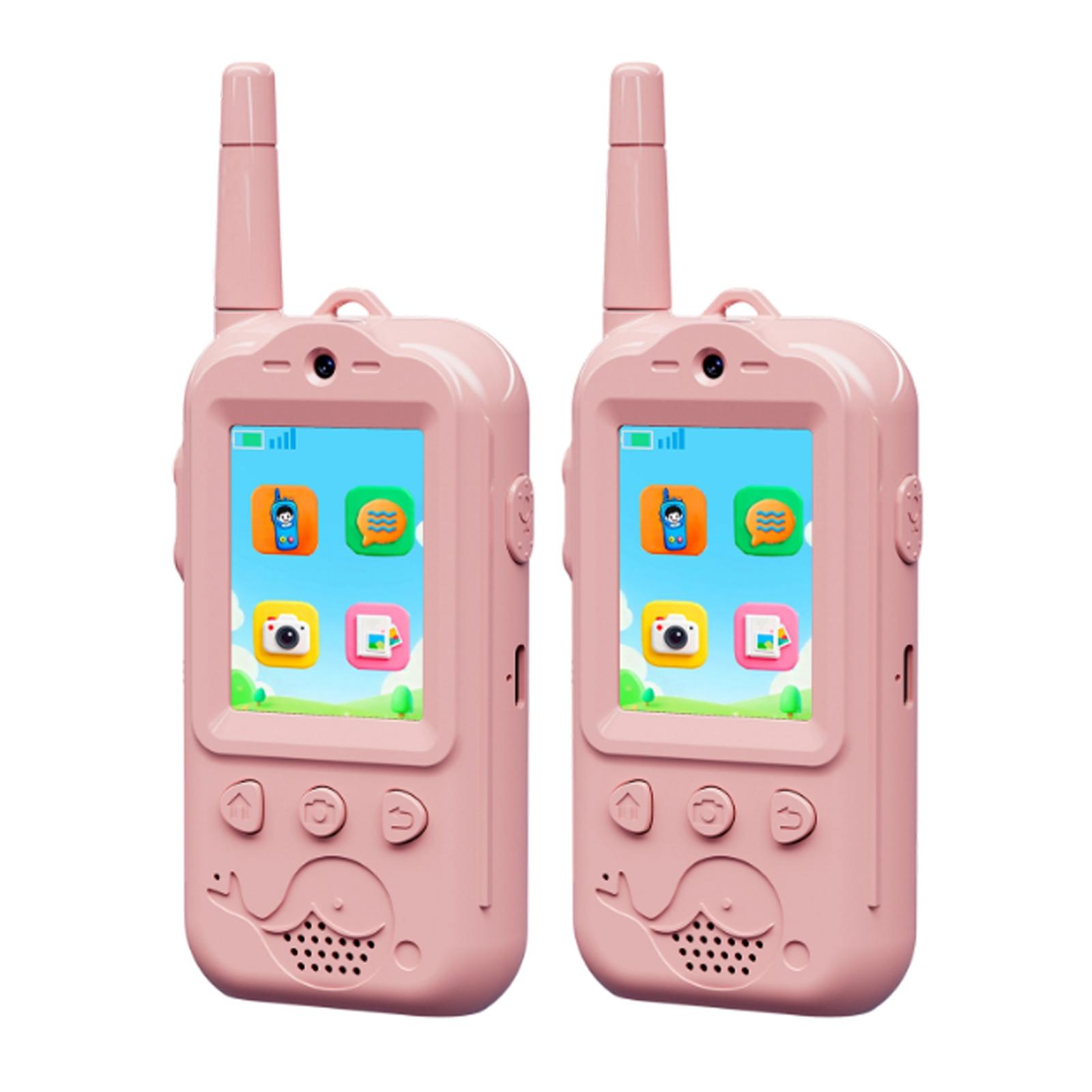 Video Walkie Talkies For Kids, 2 Pack Rechargeable Kids Video Walkie Talkies With Camera, Walkie Talkie For Indoor Outdoor Games, Camping One Size