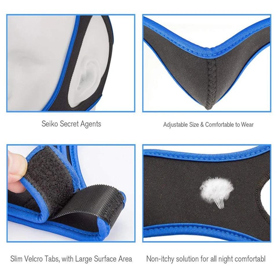 Anti-snoring Mouthpieces Chin Strap Sleep Care Breathable and Comfortable Anti Snore Belt for Men Women Daily Sleeping