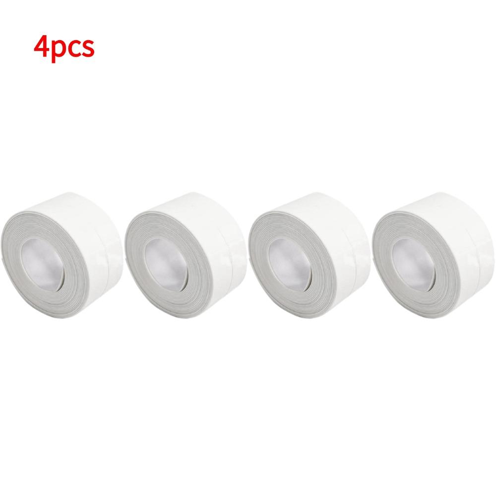 Bathroom Waterproof Wall Stickers Sealing Tapes PVC Adhesive Sealing Strips Sink Edge Tape Sink Bathtub Caulk Tape Home Posters