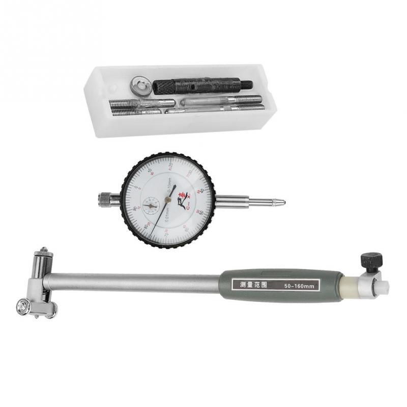 50-160mm Dial Bore Gauge Hole Indicator Measuring Engine Gage Cylinder Tool Kit 50-160mm Dial Bore Gauge Hole Indicator Measuring Engine Gage Cylinder Tool Kit