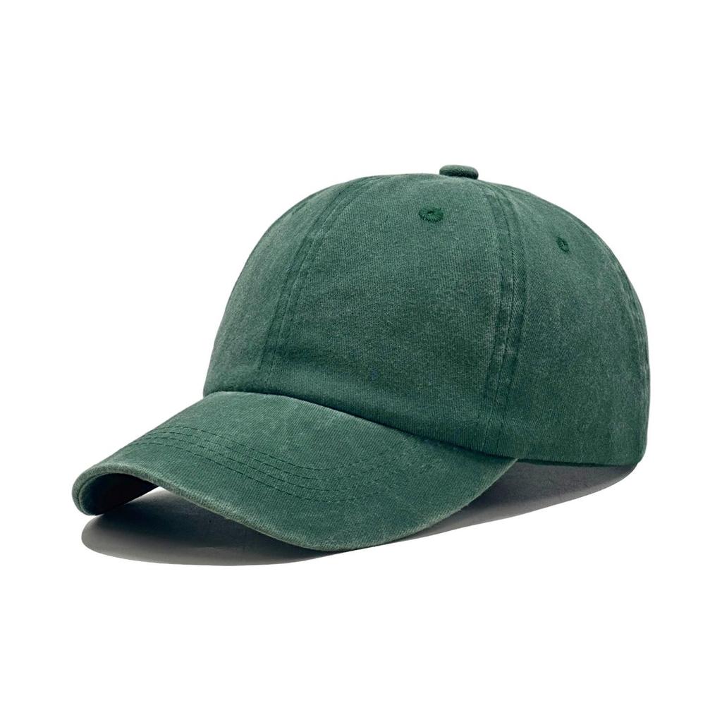 Pure Cotton Washed Baseball Cap: Breathable, Soft, UV Protection, Duckbill Design, Quality Assured Embroidery.