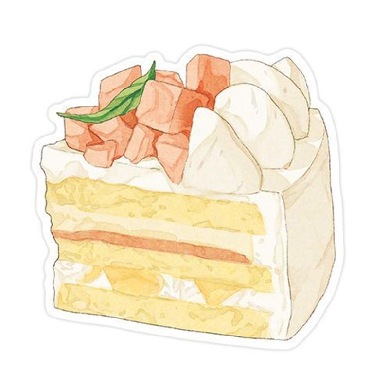 Lovely Cake Note Pad Simple Stickier Note Stickier Pad Sweet Station Series Stickier Note Memos Pad for Office Workers