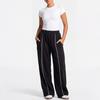 DFYN Wide-Leg Sweatsuit: Loose Sweatpants & Short-Sleeve Top for Yoga and Casual Wear