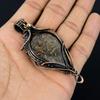 Bronzite Pendant, 999 Copper Wire Wrapped Jewelry, Gemstone Jewelry Pendant, Handmade Wedding Gift Jewelry
