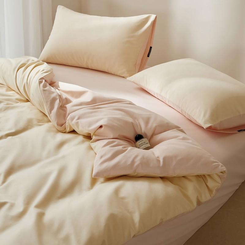 100% Cotton Flannel Bed Set High Count Solid Color Warm Winter Bedding Home