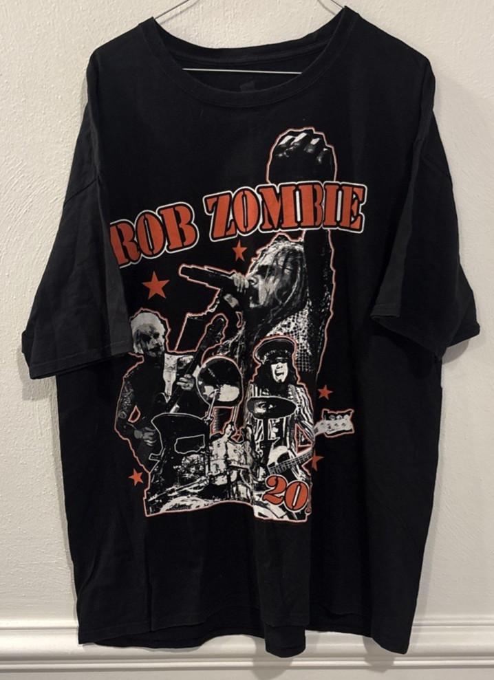 Rob Zombie 2015 Tour T Shirt Mens 2XL Black Concert Band Tee Unisex T-Shirt S