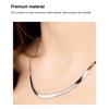 Metal Necklace Neck Pendent Fashion Jewelry Fine Workmanship Sterling Snake Chain Smooth Surface Man Accessory