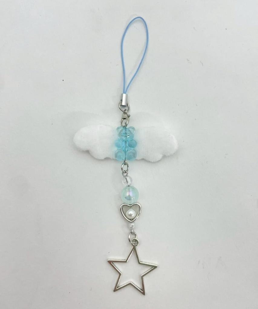 WEGO Estrela Anjo Fofo Feminino Presente para Saxofone F Chaveiro, Escola, Feminino,