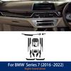 Carbon Fiber Style Interior Sticker for BMW G11 G12 Series 7 2016-2022 Center Console Anti Scratch Film
