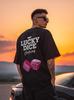 Lucky Dice Truck Men's Black Oversized Short Sleeve T-Shirt XL